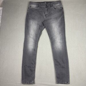 7 For All Mankind Mens Ronnie Jeans 36x33 Dark Wash Tapered Stretch Comfort